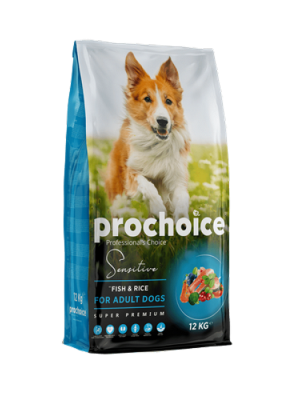 Prochoice 12 kg Yetişkin Hassas Köpekler İçin, Hipoalerjenik, Balıklı Ve Pirinçli Kuru Mama