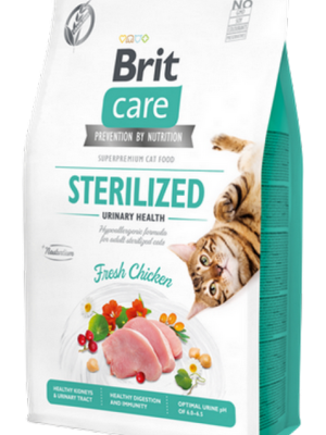 Brit Care 2 kg İdrar Yolu Problemi Olan Kısırlaştırılmış Kediler İçin, Tahılsız, Hipoalerjenik, Taze Tavuk Etli Kuru Mama