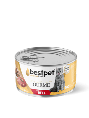 Bestpet 85 gr X 24 ADET Yetişkin Kediler İçin Tahılsız, Jöle İçinde Dana Etli Yaş Mama
