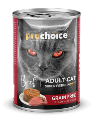 Prochoice 400 gr X 12 ADET Yetişkin Kediler İçin, Tahılsız, Sığır Etli Ezme