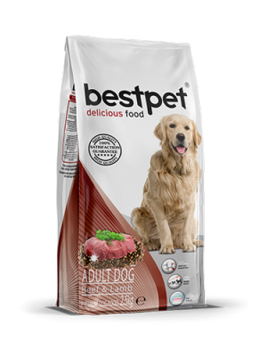 Bestpet 15 kg Yavru Köpekler İçin Sığır Etli Ve Kuzu Etli Kuru Mama