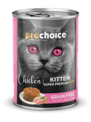 Prochoice 400 gr X 12 ADET Yavru Kediler İçin, Tahılsız, Tavuk Etli Ezme