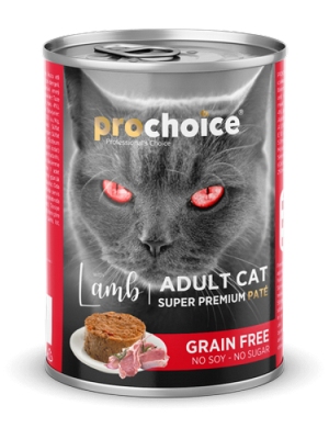 Prochoice 400 gr X 12 ADET Yetişkin Kediler İçin, Tahılsız, Kuzu Etli Ezme