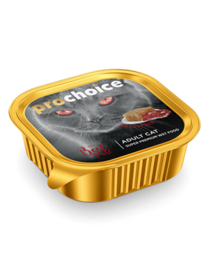 Prochoice 100 gr X 16 ADET Yetişkin Kediler İçin, Sığır Etli Ezme