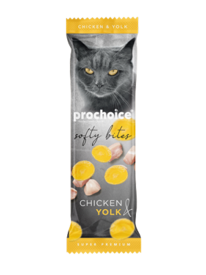 Prochoice 10 gr x 24 adet Softy Bites Chicken - Yolk Kediler için Yumuşak Atıştırmalık