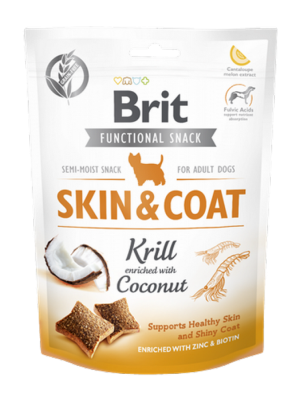 Brit Care 150 gr X 10 ADET Parlak Tüyler Ve Sağlık Cilt İçin, Tahılsız, Kril Ve Hindistan Cevizli, Fonksiyonel Yetişkin Köpek Ödülü