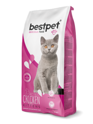 Bestpet 15 kg Yavru Kediler İçin, Tavuk Etli Ve Pirinçli Kuru Mama