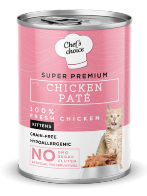 Chefs Choice 400 gr X 12 ADET Yavru Kediler İçin, Tahılsız, Hipoalerjenik, Tavuk Etli Ezme
