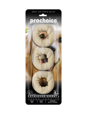 Prochoice 3 parça Mini Retriever Donuts, Köpekler için Mini Donut Ödül Maması
