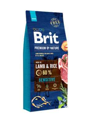 Brit Premium 15 kg By Nature Hassas Sindirime Sahip Köpekler İçin, Kuzu Etli Kuru Mama