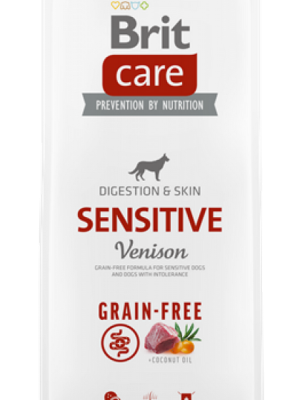 Brit Care 12 kg Sindirim Sistemi, Gıda İntoleransı Ve Deri Hassasiyetine Sahip Köpekler İçin, Tahılsız, Geyik Etli Kuru Mama