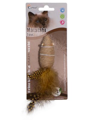 Eastland İpli Tüylü Çıngıraklı Fare Kedi Oyuncağı