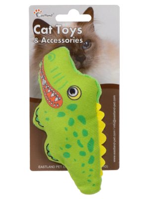 Eastland Kedi Otlu Öten Peluş Timsah 15cm