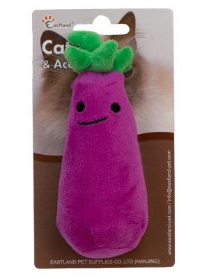Eastland Catnipli Hışırtılı Peluş Patlıcan 13cm