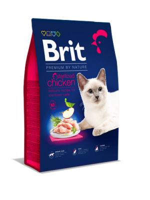Brit Premium 8 kg By Nature Kısırlaştırılmış Kediler İçin, Tavuk Etli Kuru Mama