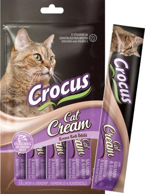 Crocus Somonlu Ve Karidesli Krema Kedi Ödülü 4x15g