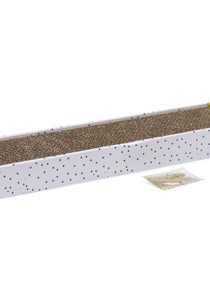 Beeztees Kedi Karton Tırmalama Kutusu ve Kediotu, 47x12,5x4,5cm