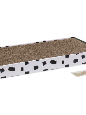 Beeztees Kedi Karton Tırmalama Kutusu ve Kediotu, 47x24x4,5cm