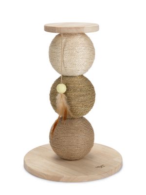 Beeztees DBL Kedi Tırmalama ve Oyuncağı, 34x34x47,5cm