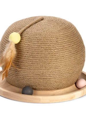 Beeztees DBL Kedi Tırmalama ve Oyuncağı, 29,5x29,5x22cm