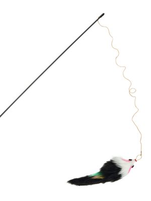 Beeztees Kedi Oltası, Peluş Fare Uc-14cm, Dayanıklı ip, 50cm