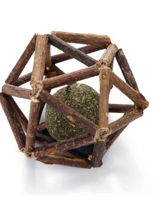 Beeztees Kedi Oyuncağı, Matatabi Topu İçerisinde Kediotu Topu, 7x7x7cm