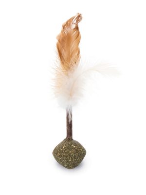 Beeztees Kedi Oyuncağı, Matatabi Ucunda Tüy ve Kediotu Topu, 16cm