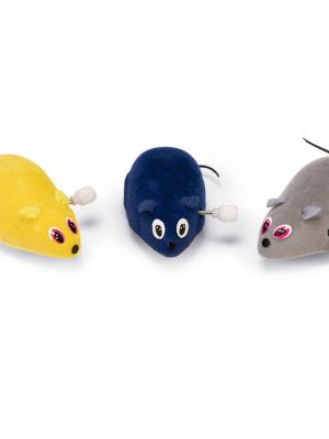 Beeztees Kedi Oyuncağı, Kurmalı Fare, Çeşitli Renklerde, 6,5x5x3cm