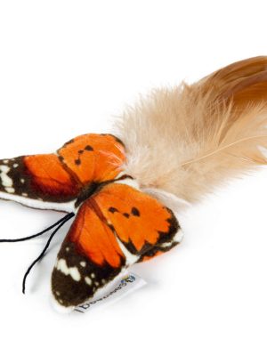 Beeztees Kedi Oyuncağı, Kelebek, Tüylü, 8x16x2cm