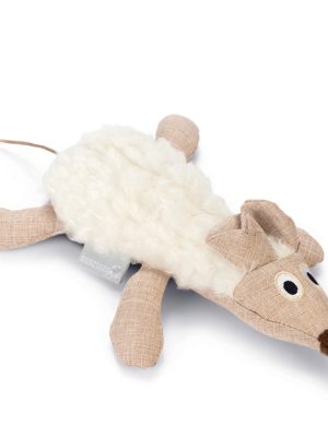 Beeztees Kedi Oyuncağı, Fare, Peluş, Beyaz, 17x13x4cm