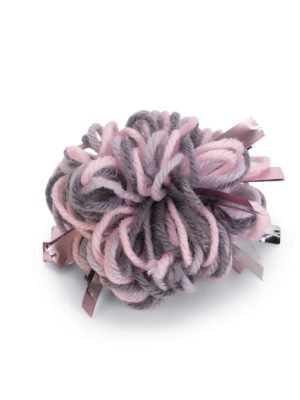 Beeztees Kedi Oyuncağı, Top, Yün, Pembe ve Gri, 7cm