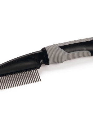 Beeztees Uzun Tüylü Kedi Tarağı, Siyah Gri, 21cm