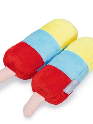 Beeztees Köpek Oyuncağı, Dondurma, Peluş, Renkli, 2 Adet, 18x12x4,5cm