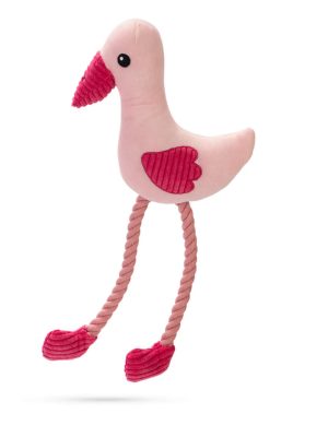 Beeztees Köpek Oyuncağı, Sesli, Flamingo, Peluş, Pembe, 39,5x19,5x6cm