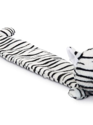 Beeztees Köpek Oyuncağı, Sesli, Zebra, Peluş, Siyah/Beyaz, 53x10x5cm