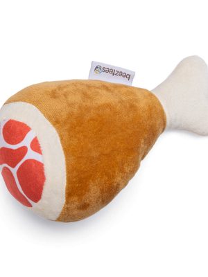 Beeztees Köpek Oyuncağı, But, Peluş, Kahverengi, 22x11,5x10cm