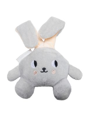 Beeztees Yavru Köpek Oyuncağı, Tavşan, Peluş, Gri, 15x9x4cm