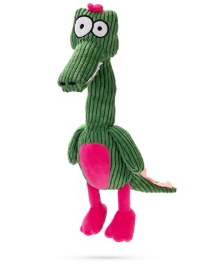 Beeztees Köpek Oyuncağı, Sesli, Timsah, Kadife, Yeşil, 37x10x8cm