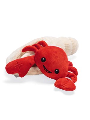 Beeztees Köpek Ödül Saklama Oyuncağı, Sesli, Istakoz, Peluş, Kırmızı, 31x20x7cm