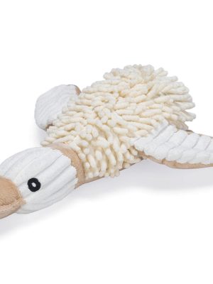 Beeztees Köpek Oyuncağı, Ördek, Peluş, Beyaz, 33x33x9cm