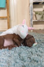 Beeztees Yavru Köpek Oyuncağı, Unicorn, Peluş, Beyaz, 49x10x14cm - Görsel 3