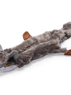 Beeztees Köpek Oyuncağı, Sesli, Tilki, Peluş, Gri, 52x15x2,5cm