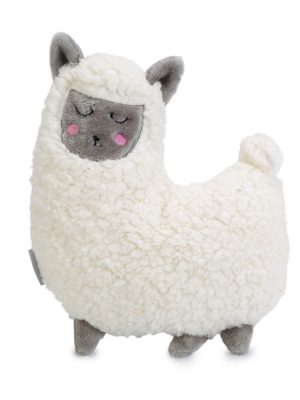 Beeztees Yavru Köpek Oyuncağı, Kalp Atışlı, Lama, Peluş, Beyaz, 26x20x7,5cm