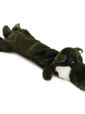 Beeztees Köpek Oyuncağı, Sesli, Elastik, Kurt, Peluş, Koyu Yeşil, 50x26x10cm