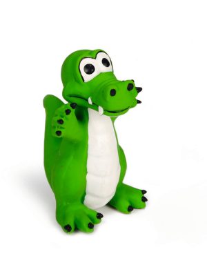 Beeztees Köpek Oyuncağı, Sesli, Timsah, Lateks, Yeşil, 12x10x10cm