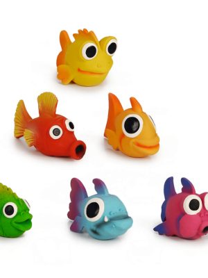 Beeztees Köpek Oyuncağı, Sesli, Balıklar, Lateks, Çeşitli Renklerde, 10,5-13,5cm