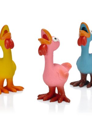 Beeztees Köpek Oyuncağı, Sesli, Horozlar, Lateks, Çeşitli Renklerde, 17x9,5x9cm