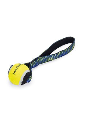 Beeztees Köpek Oyuncağı, Yüzen, Tutamaçlı Tenis Topu, Mavi/Sarı, 25,5x6,3x6,3cm