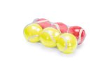 Beeztees Köpek Oyuncağı, Tenis Topları, Kırmızı/Sarı, 6 Adet, 6,5cm - Görsel 5