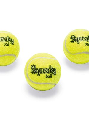 Beeztees Köpek Oyuncağı, Sesli, Tenis Topu, Sarı, 3 Adet, 5cm